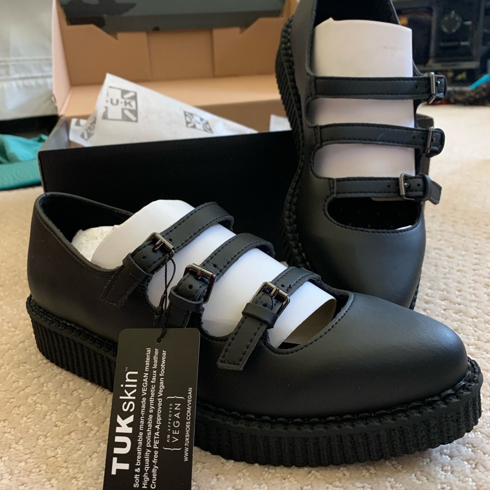 T.U.K women’s three strap maryjanes